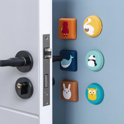 China Diy cartoon door handle wall anti-collision wall sticker WALL STICKER crash protection sticker crash back sticker behind the door for sale