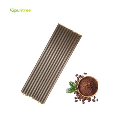 China Disposable Biodegradable Compostable Coffee Grounds Eco - Friendly Drinking Straws Beverage for sale