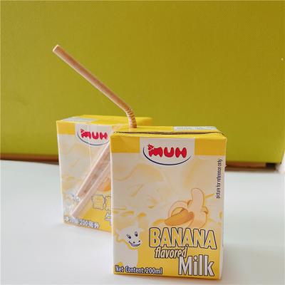 China Environmentally Friendly Biodegradable Kraft Brown Disposable Flexible Retractable Paper Straws for sale