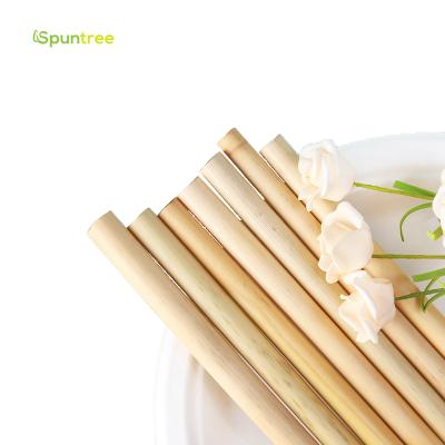 China 100% Natural Eco-Friendly Bamboo Disposable Acceptable Customized Disposable And Biodegradable Tubular Drinking Straws for sale