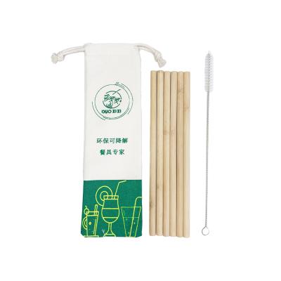 China Modern wholesale bamboo straws with customized logo, bamboo drinking straws, reusable bamboo straws for sale