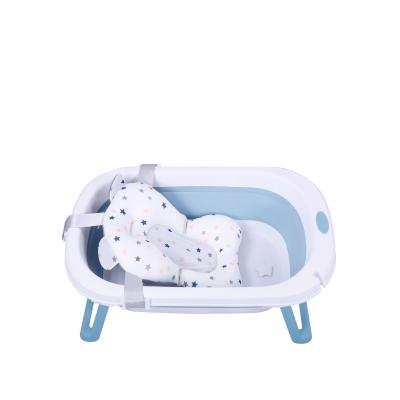 China PP+TPE Best Selling For Portable Set Newborn Plastic Kids Bathtub Kids Termometer Foldable Baby Bath Tub for sale