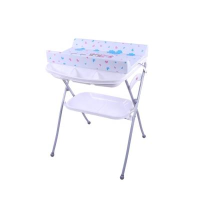 China Good PP Price With Bath Folding Baby Changing Table for sale