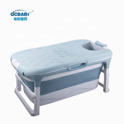 China Portable Plastic Folding Bath Tub Free Standing Bucket Barrel Portable Plastic Foldable Tub for sale