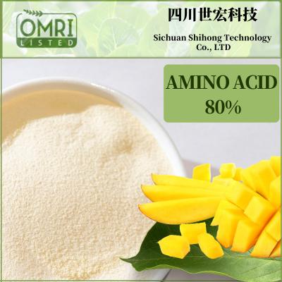 China Natural Amino Acid Powder Fertilizer 80% Bio Organic Fertilizer From Plants for sale