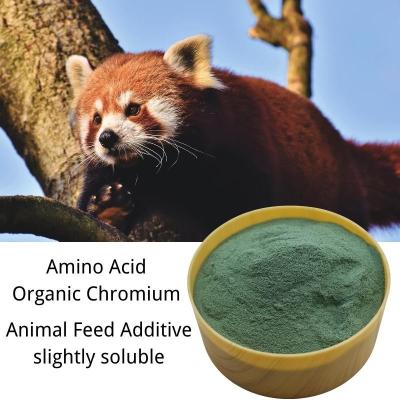 中国 Amino Acid Organic Chromium Animal Pet Feed Additive Green Powder Slightly Soluble CrMet 販売のため