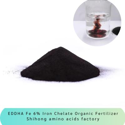 China EDDHA Fe 6% Iron Chelate Organic Fertilizer Ethylenediamine Two Adjacent Hydroxyphenyl Big Iron Sodium Acetate for sale