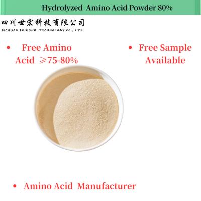 China Plant Origin Hydrolyzed Amino Acid Powder 80% Free Amino Acid 75-80% for sale