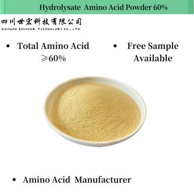 China Soya Source Hydrolysate Amino Acid Powder 60% For Agriculture Organic Fertilizer Use for sale