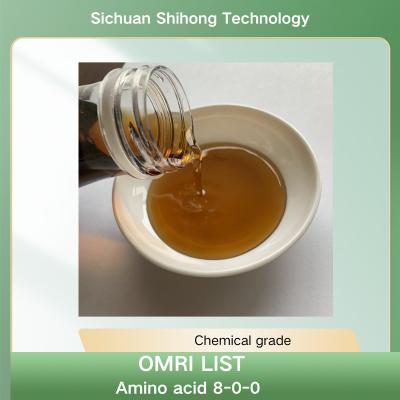 China OMRI list 50% Enzymolysis Amino Acid Organic Liquid Fertilizer 8% Organic Nitrogen for sale