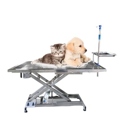 China Stainless Steel Chinese Electric Pet He-608-t Constant Temperature Vet Ent Mattress Medical Operation Table for sale