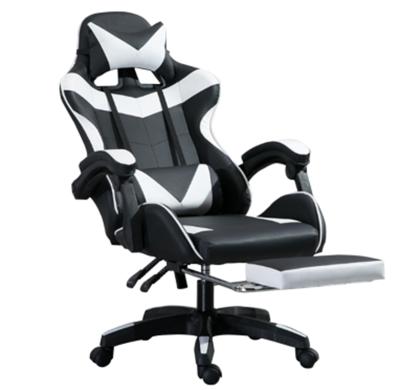 China Adjustable (height) Modern luxury office furniture pu leather gamer chair massage gaming chair parts for sale