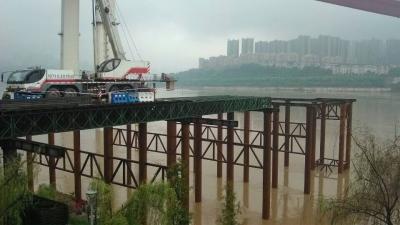 China Stahlbinder-Struktur-vorübergehende Bau-Brücke mit recyclebarem über Seeplattform zu verkaufen