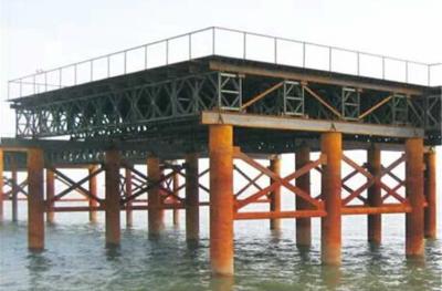 China Movable Modular Military Floating Bridge Prefabricated Steel Truss Bridge for sale