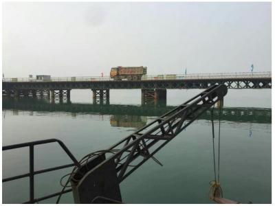 China Heavy Load  Long Span Bridge Simple Beam Bridge With Steel Truss Panel for sale