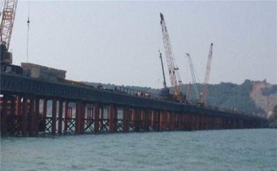 China Brug die overzee de Tijdelijke Brug van het Bouwbrug Geprefabriceerde Staal bouwen Te koop