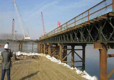 China Rapid - Build GB450 Steel Frame Bridge , Deck Truss Bridge With Interchangeable Components for sale