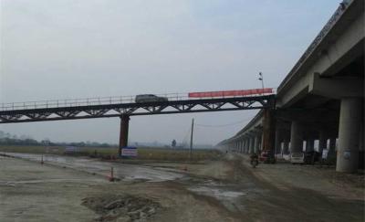 China Bahngebäude-vorübergehende Stahlbrücke, modulare Stahlbrücke für Bau zu verkaufen