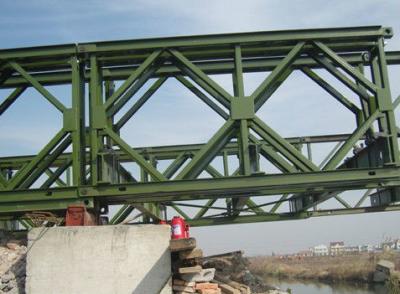 China Construction Temporary Bailey Bridge , Versatility Galvanized Steel Bridge for sale