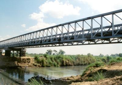 China Modulaire Rekupereerbare Tijdelijke Bouwbrug over Geschilderde Overzees met Antiroest Te koop