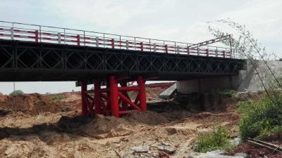 China Double lane Bailey Bridge / Modular Steel Panel Bridge/ steel truss modular bridge for sale