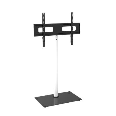 China White Cold Rolled Steel TV Stand VESA400X400 TV Floor Stand for sale