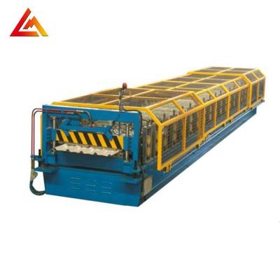 China Hotels Metal Roof Trapezoidal And Corrugated Iron Roofing Zinc Sheet Roll Forming Making Machine for sale