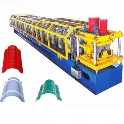 China Hotels Metal Roof Ridge Cap Roll Forming Machine for sale