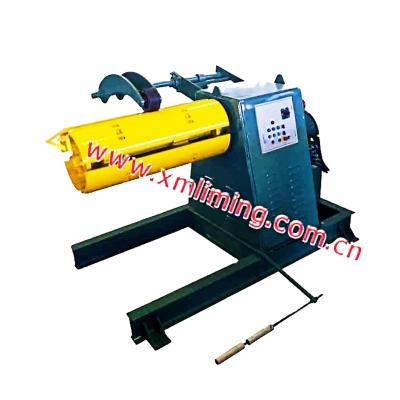 China Automatic Hotels Wedge Steel Color Coil Hydraulic Taper Decoiler for sale