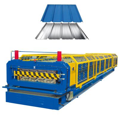 China Hotels Double Layer Corrugated Ibr Roof Roofing Iron Sheet Making Machine Roll Forming Machine for sale