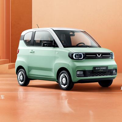 China Hongguang MINIEV macaron fashion model 120KM new energy electric car 2920*1493*1621mm for sale