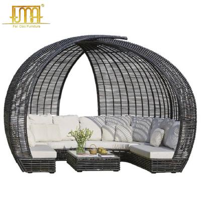 China Modern Frame Sofa Daybed With Cushion Outdoor Garden Furniture Patio Rattan for sale