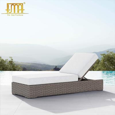 China Spain modern style rattan folding pool chair wicker sun sofa for sale