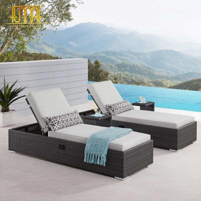 China Modern Outdoor Beach Furniture Lightweight Folding Relax Stackable Pool Sun Lounger for sale