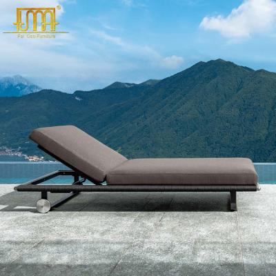 China Modern Outdoor Patio Garden Recliner Balcony Aluminum Sun Sofa for sale