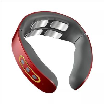 China 2021 Best-selling Automatic Physiotherapy Pulse Neck Heating Massager Neck Cervical Massager for sale