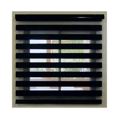 China Easy-installation Light Window Curtain Shade Manual Double Layer Roller Zebra Filtering Blind for sale