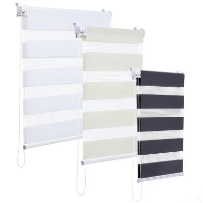 China Easy-installation Home Decoration Manual / Motorized Zebra Fabric Blackout Shade Roller Blinds for sale