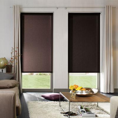 China Customized Cheap Eco-friendly Office Window Shade Professional Indoor Double Cloth Manual Roller Blinds for sale