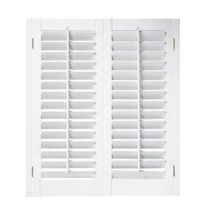 China Traditional Custom Shape Durable Classic Basswood Sliding Plantation Window Shutter Blinds for sale