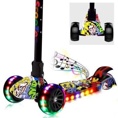 China Factory direct sale 3 wheel plastic kids electric scooter aluminum alloy foldable kids kick scooter for children under 12 for sale