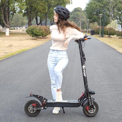 China Men Long Range 10 Inch Wide Wheels Dual Motor 1200W 52V Off Road Electric Scooter for sale