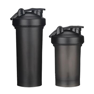 China Viable Custom Shakers Eco Friendly Fitness Black Logo Gym Protien Plastic Empty Protein Shaker Cup Bottle Plastic Mix for sale