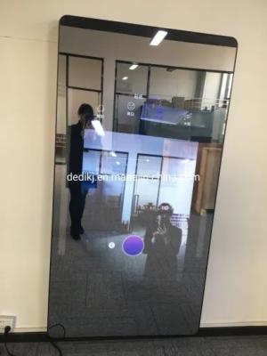 China Waterproof Smart Magic Mirror Photo Booth 50000 Hours Panel Life Multi Points Foil Touch for sale