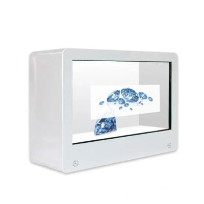 China Sheet Metal Transparent LCD Touch Screen Showcase 86 Inch For Advertising for sale