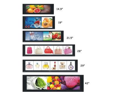 China 28 Inch TFT Stretched Bar Lcd Monitor Advertising Display Wide Viewing Angle for sale