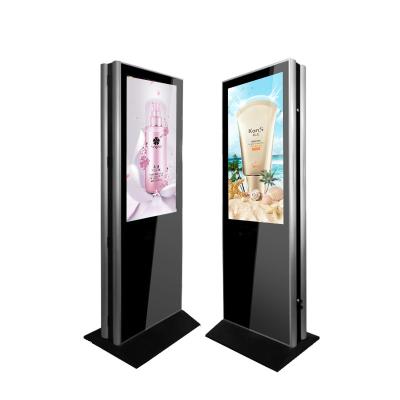 China Floor Standing LCD Digital Signage Kiosk Ultra Slim Double Side 47 Inch 450cd/m2 for sale