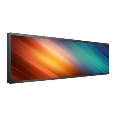 China High Brightness Stretched Bar LCD Display Monitor 28 Inch Android 5.1 1920*540 for sale