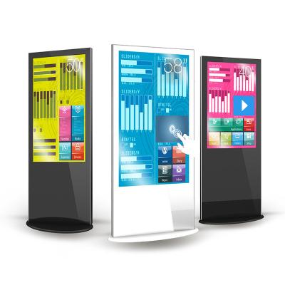 China Portable Floor Stand LCD Digital Signage Fhd Kiosk 43 49 55 65 Inch For Advertising Display for sale