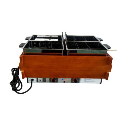 China FC30D-2xS432 Dual Four-Rectangle-Outdoor Basin Grid Oden Pot Hot Food Kanto Cooking for sale